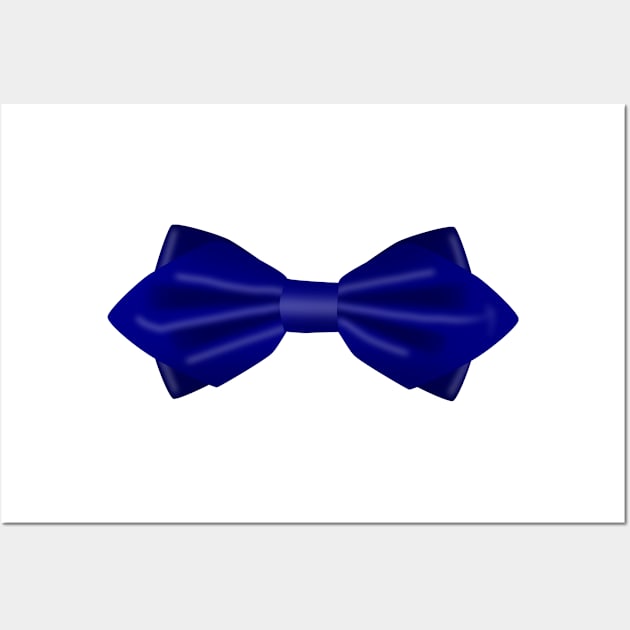 Blue Dinner Bow Tie Funny Gift Wall Art by HappyGiftArt